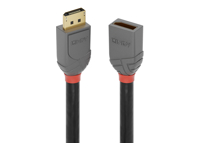 LINDY 0.5m DisplayPort Extension Cable Anthra Line