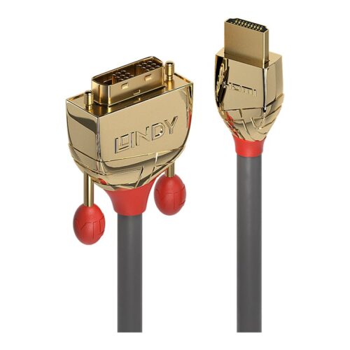 LINDY 0.5m Gold HDMI to DVI-D-Cable HDMI to DVI-D 18+1 connector