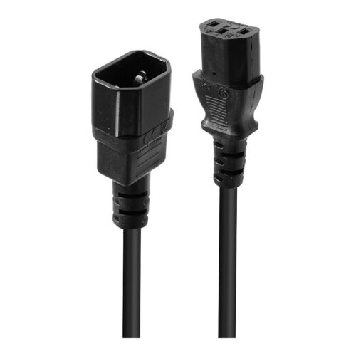 LINDY 0.5m IEC C14 to IEC C13 Mains Cable