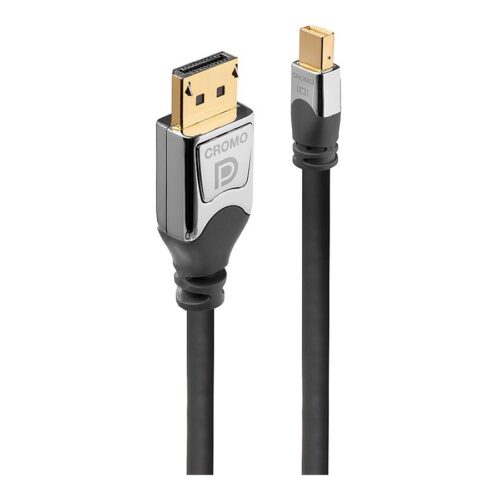 LINDY 0.5m Mini DP to DP Cable Cromo Line Male/Male