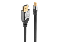 LINDY 0.5m Mini DP to DP Cable Cromo Line Male/Male