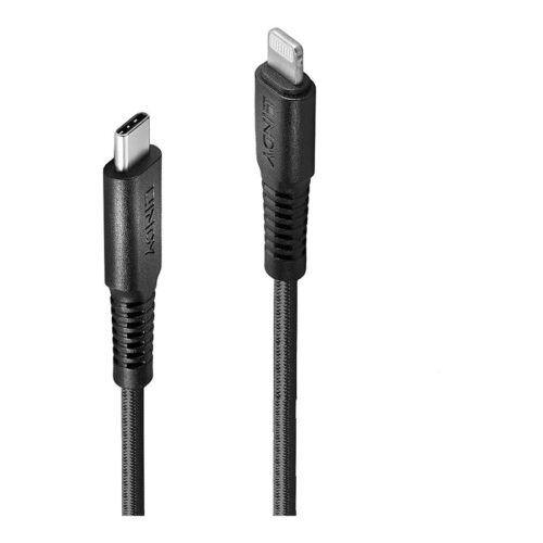 LINDY 0.5m reinforced USB Type C to Lightning charging Cable