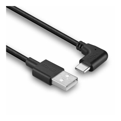 LINDY 0.5m USB 2.0 Type A to C Cable 90 Right Angle