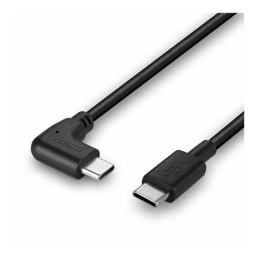 LINDY 0.5m USB 2.0 Type C Cable 90 Right Angle