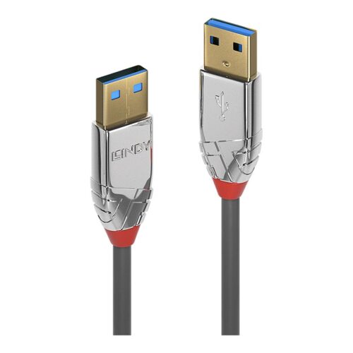 LINDY 0.5m USB 3.0 Type A/A Male/Male Cable Cromo Line 5Gbit/s