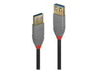 LINDY 0.5m USB 3.0 Type A extension cable A male / female Anthra Line