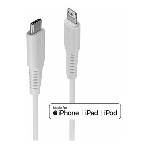 LINDY 0.5m USB Type C to Lightning Cable USB Type C Male to Lightning Male
