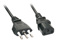 LINDY 0.7m IEC mains lead italy Italian mains plug – IEC320C13