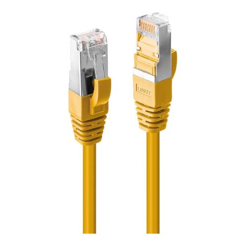 LINDY 1.5m Cat.6A S/FTP LSZH Cable Yellow