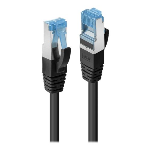 LINDY 1.5m Cat.6A S/FTP TPE Black TPE Patch Cable