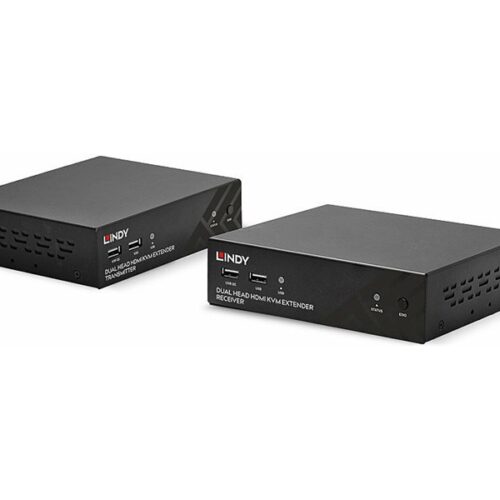 LINDY 100m Cat.6 Dual Head HDMI USB & RS232 Extender