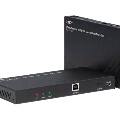 LINDY 100m Cat.6 HDMI 4K60 HDBaseT KVM Extender