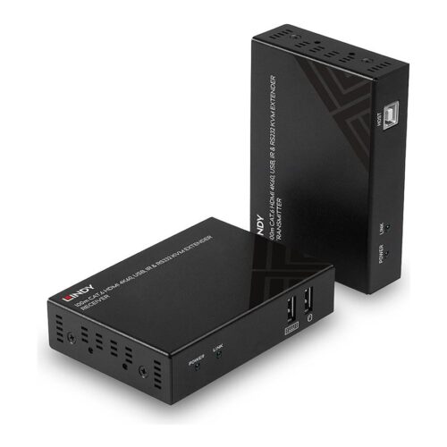 LINDY 100m Cat.6 HDMI KVM Extender 4K60 USB IR & RS232