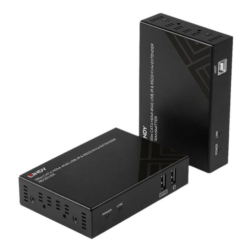 LINDY 100m Cat.6 HDMI KVM Extender 4K60 USB IR & RS232