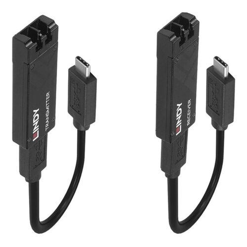 LINDY 100m Fibre Optic USB 3.2 Type C Extender