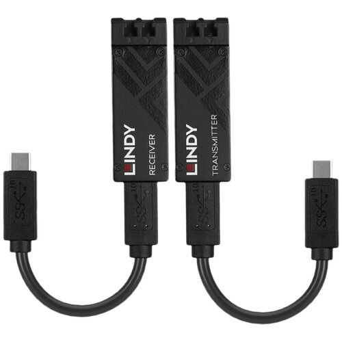 LINDY 100m Fibre Optic USB 3.2 Type C Extender