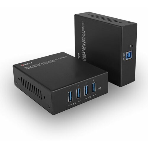 LINDY 100m USB 3.2 Gen 1 Cat.6A HDBaseT Extender