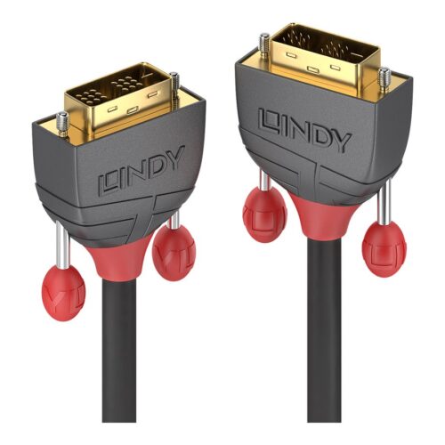 LINDY 10m DVI-I Cable M/M Anthra Line DVI-I 18+5 Single Link Digital + Analogue