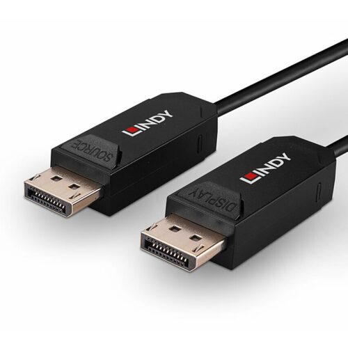 LINDY 10m Fibre Optic Hybrid DP 2.0 UHBR10 Cable