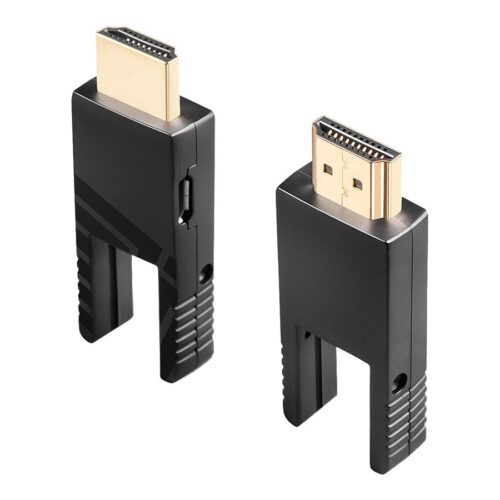 LINDY 10m Fibre Optic Hybrid Micro-HDMI 18G Cable with Detachable HDMI & DVI Connectors