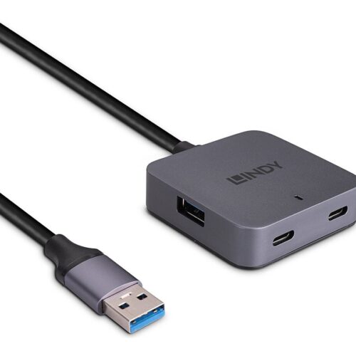 LINDY 10m USB 3.0 Hub 4 Ports