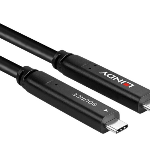 LINDY 10m USB 3.2 Gen 1 & DP 1.4 Type C Hybrid Cable