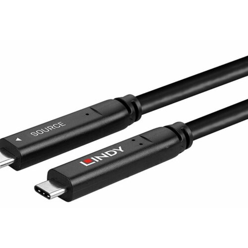 LINDY 10m USB 3.2 Gen 2 and DP 1.4 Type C Hybrid Cable