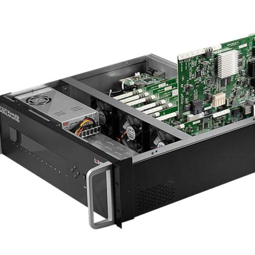 LINDY 12 Slot Seamless Modular Matrix Chassis HDBaseT & HDMI 2.0 HDCP 2.2 supported boards