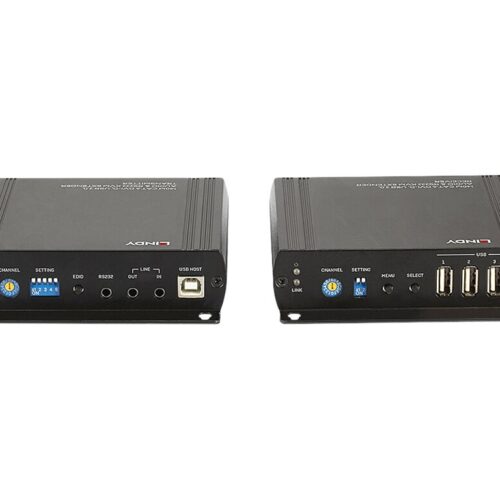 LINDY 140m Cat.6 DVI-D USB Audio & RS232 KVM Extender