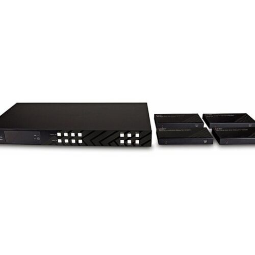 LINDY 150m Cat.6 4×4 HDMI 4K60 HDBaseT Matrix Extender