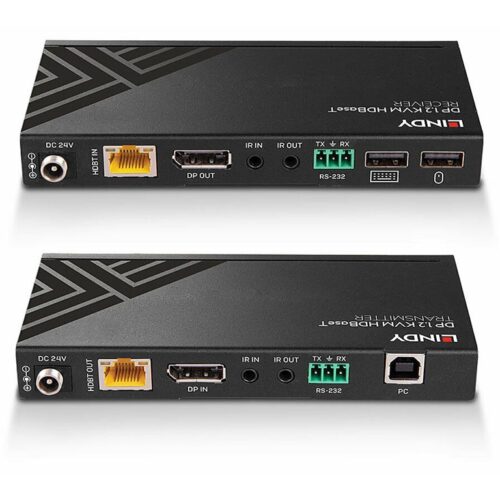 LINDY 150m Cat.6 DisplayPort 1.2 USB IR&RS-232 HDBaseT KVM Extender