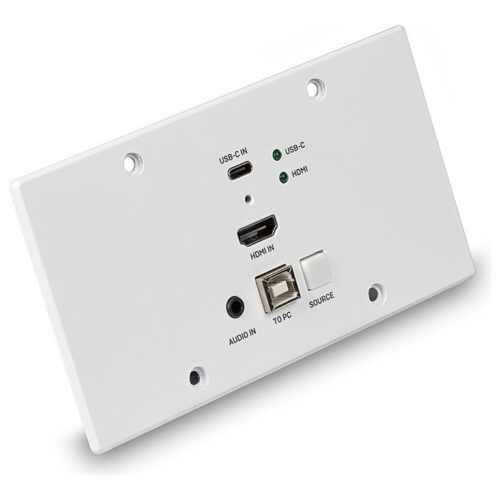 LINDY 150m HDMI and TypeC HDBT EU WallPlate KVM Extender