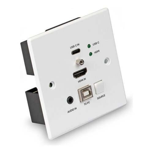 LINDY 150m HDMI and TypeC HDBT UK WallPlate KVM Extender