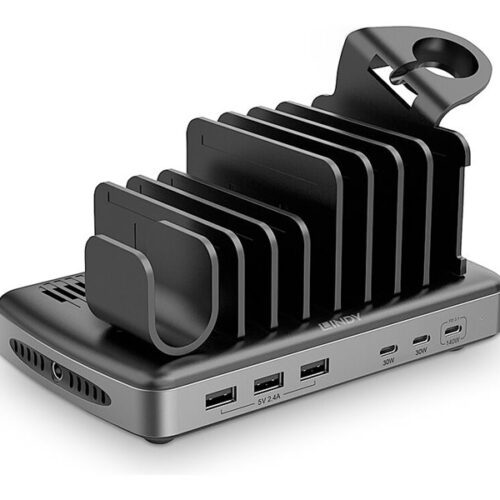 LINDY 160W 6 Port USB Charging Station