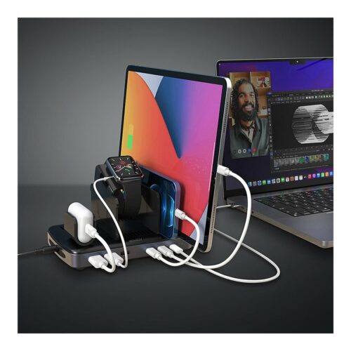 LINDY 160W 6 Port USB Charging Station