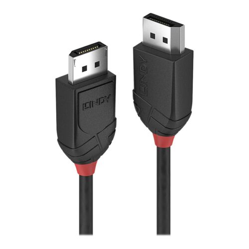 LINDY 1m DisplayPort 1.2 Cable Black Line
