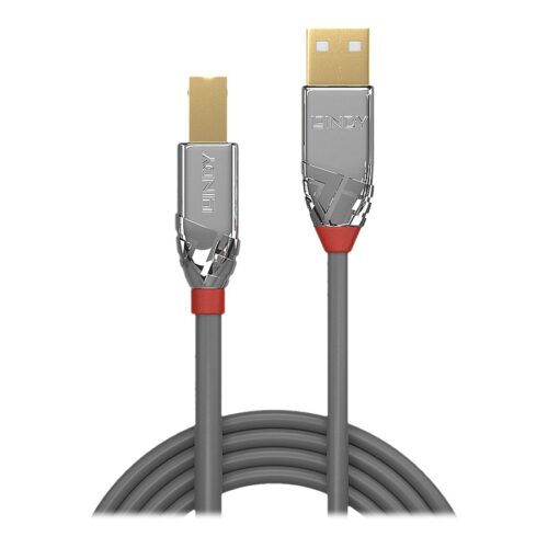 LINDY 1m USB 2.0 Type A/B Cable Cromo Line 480Mbit/s