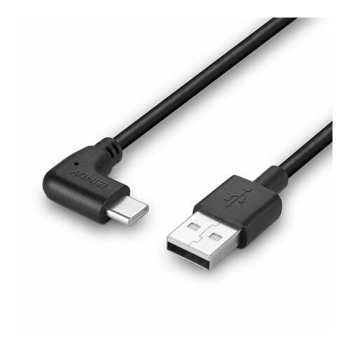 LINDY 1m USB 2.0 Type A to C Cable 90 Right Angle