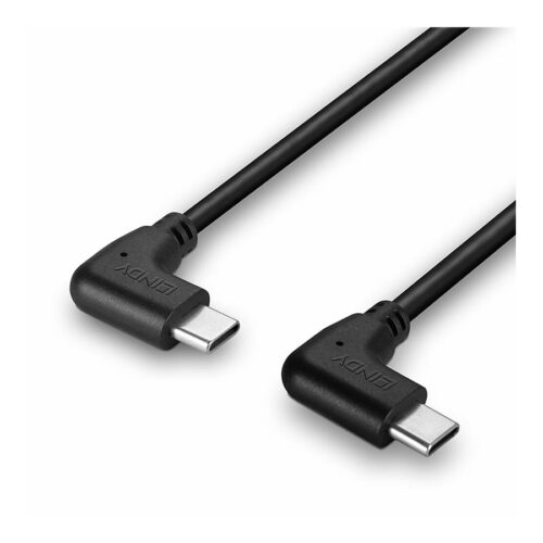 LINDY 1m USB 2.0 Type C Cable 2 x 90 Right Angle