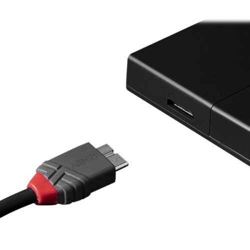 LINDY 1m USB 3.2 Type C to Micro-B Cable Anthra Line