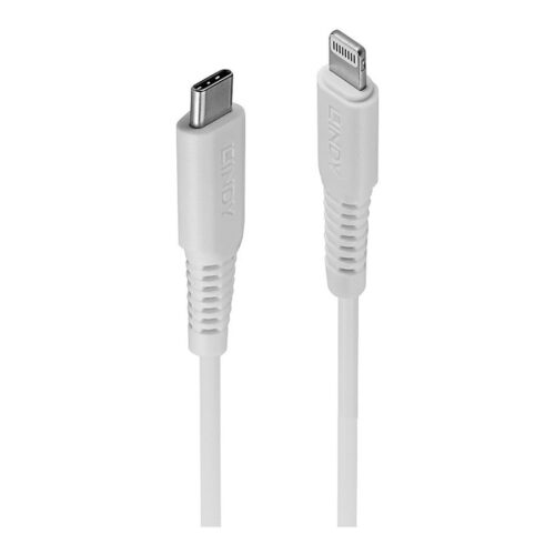LINDY 1m USB Type C to Lightning Cable USB Type C Male to Lightning Male