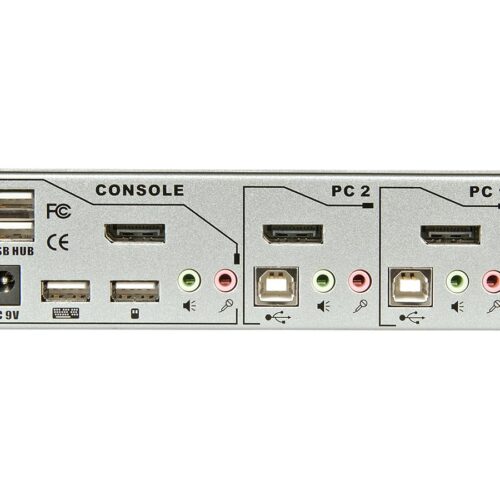 LINDY 2 Port DisplayPort 1.2 KVM Switch Pro Audio USB 2.0