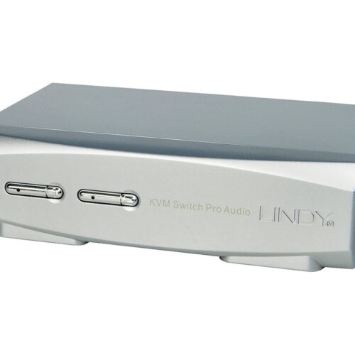 LINDY 2 Port DisplayPort 1.2 KVM Switch Pro Audio USB 2.0