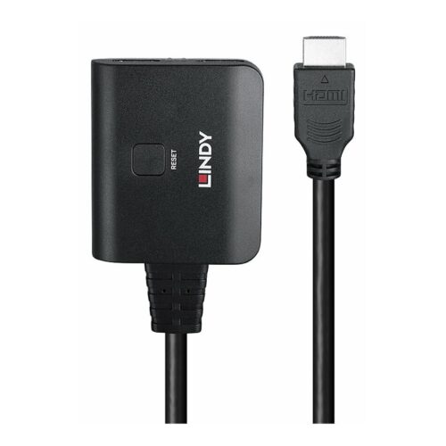 LINDY 2 Port HDMI 4K60 Splitter Cable