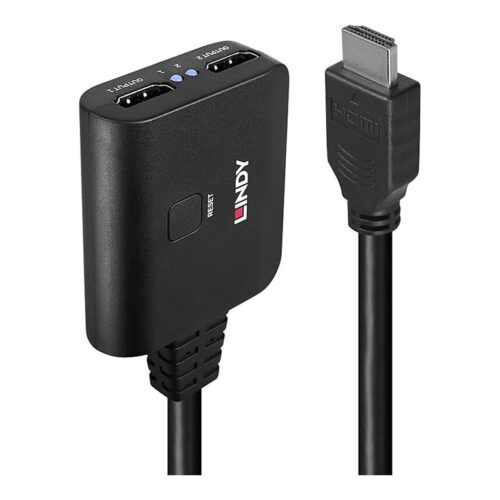 LINDY 2 Port HDMI 4K60 Splitter Cable
