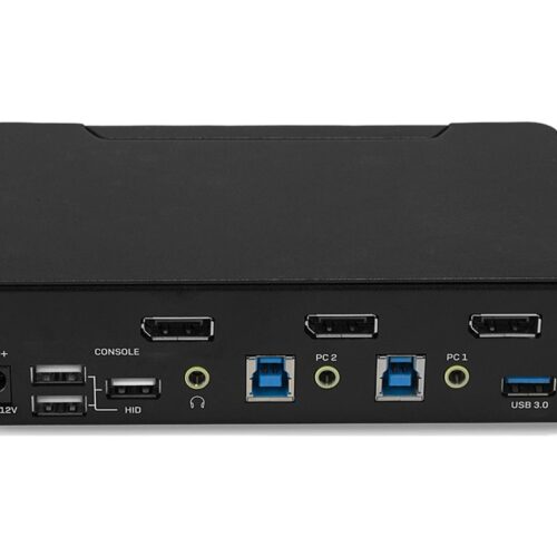 LINDY 2 Port KVM Switch DisplayPort 1.4 Switch between 2 DP equipped PCs from one keyboard mouse and monitor
