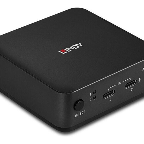 LINDY 2 Port Type C DisplayPort 1.2 KVM Switch