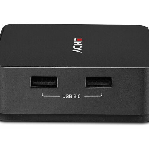 LINDY 2 Port Type C Dual HDMI 4K60 KVM Switch