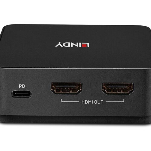 LINDY 2 Port Type C Dual HDMI 4K60 KVM Switch