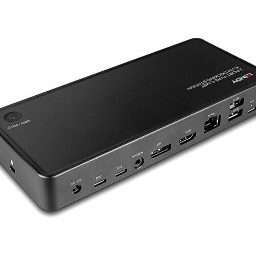 LINDY 2 Port Type C MST KVM Docking Station